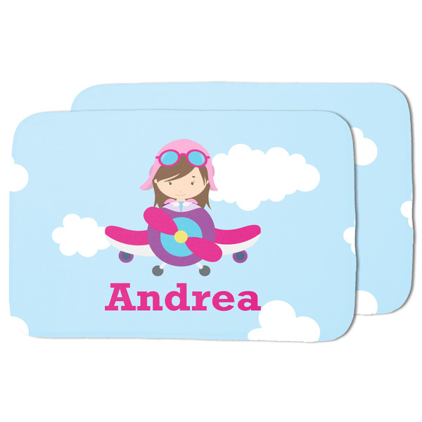 Airplane & Girl Pilot Drying Dish Mat - MAIN