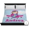 Airplane & Girl Pilot Duvet Cover - King (Personalized)