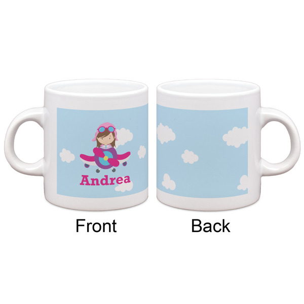 Airplane & Girl Pilot Espresso Cup - Apvl