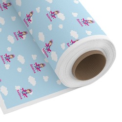 Airplane & Girl Pilot Fabric by the Yard (Personalized)