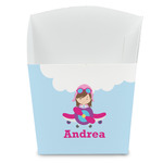 Airplane & Girl Pilot French Fry Favor Boxes (Personalized)