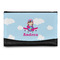 Airplane & Girl Pilot Genuine Leather Women's Wallet - Small (Personalized)