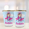 Airplane & Girl Pilot Glass Shot Glass - with gold rim - LIFESTYLE