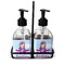 Airplane & Girl Pilot Glass Soap & Lotion Bottle Set (Personalized)