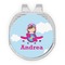 Airplane & Girl Pilot Golf Ball Marker - Hat Clip - Silver
