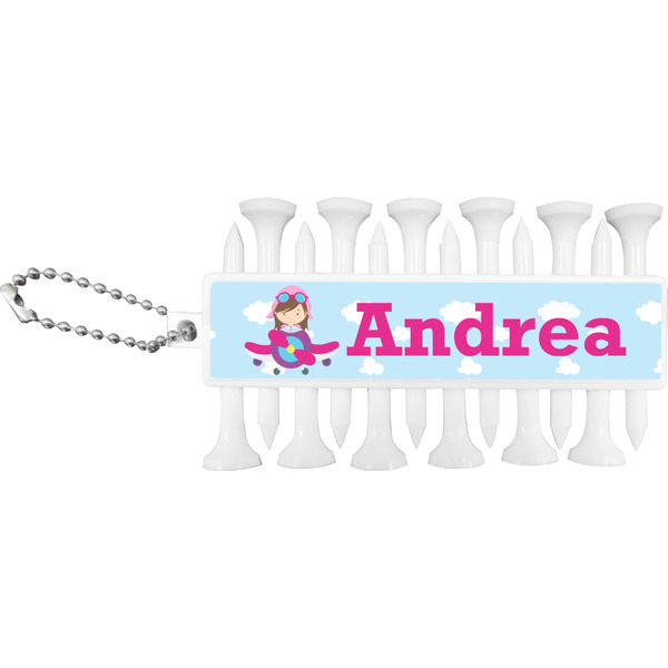 Airplane & Girl Pilot Golf Buddy