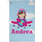 Airplane & Girl Pilot Golf Towel (Personalized) - APPROVAL (Small Full Print)