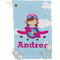 Airplane & Girl Pilot Golf Towel (Personalized)