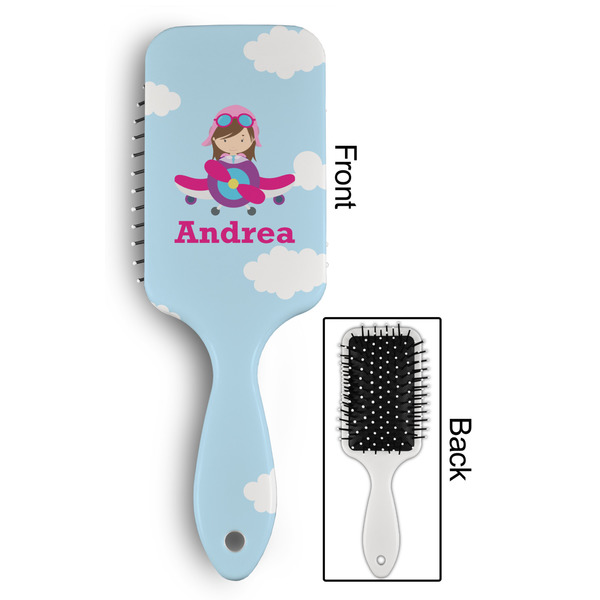 Airplane & Girl Pilot Hair Brush - Approval