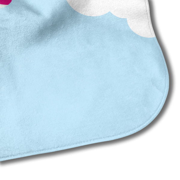 Airplane & Girl Pilot Hooded Baby Towel- Detail Corner
