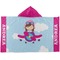 Airplane & Girl Pilot Kids Hooded Towel (Personalized)
