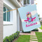 Airplane & Girl Pilot House Flags - Double Sided - LIFESTYLE