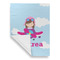 Airplane & Girl Pilot House Flags - Single Sided - FRONT FOLDED