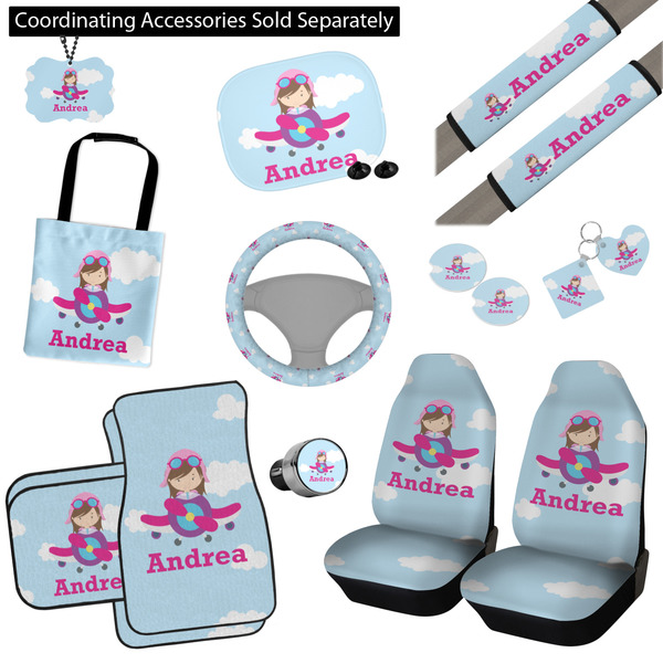 Airplane & Girl Pilot Interior Car Accessories