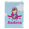Airplane & Girl Pilot Jewelry Gift Bag - Gloss - Front