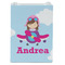 Airplane & Girl Pilot Jewelry Gift Bag - Matte - Front
