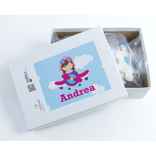 Airplane & Girl Pilot Jigsaw Puzzle 30 Piece - Box