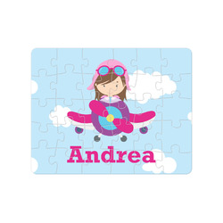 Airplane & Girl Pilot 30 pc Jigsaw Puzzle (Personalized)