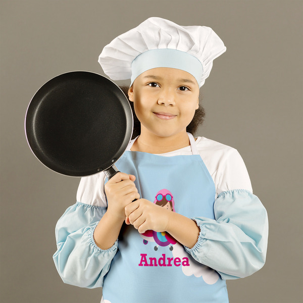 Airplane & Girl Pilot Kid's Aprons - Medium - Lifestyle