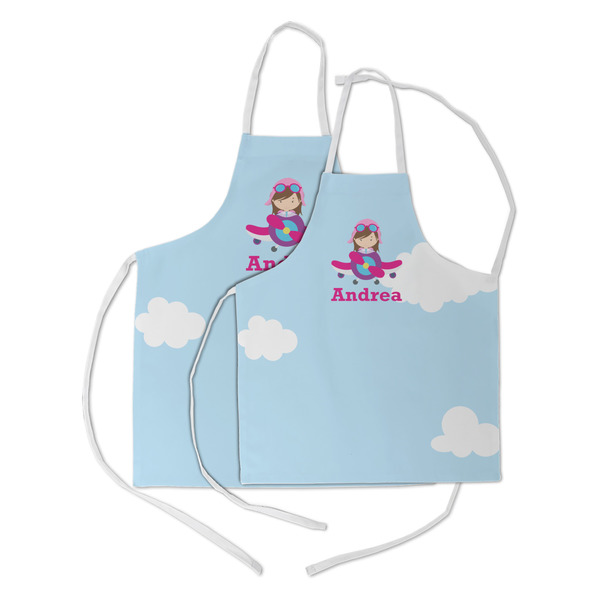Airplane & Girl Pilot Kid's Aprons - Parent - Main