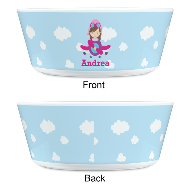 Airplane & Girl Pilot Kids Bowls - APPROVAL