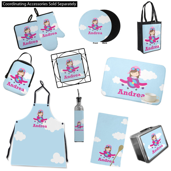 Airplane & Girl Pilot Kitchen Accessories & Decor