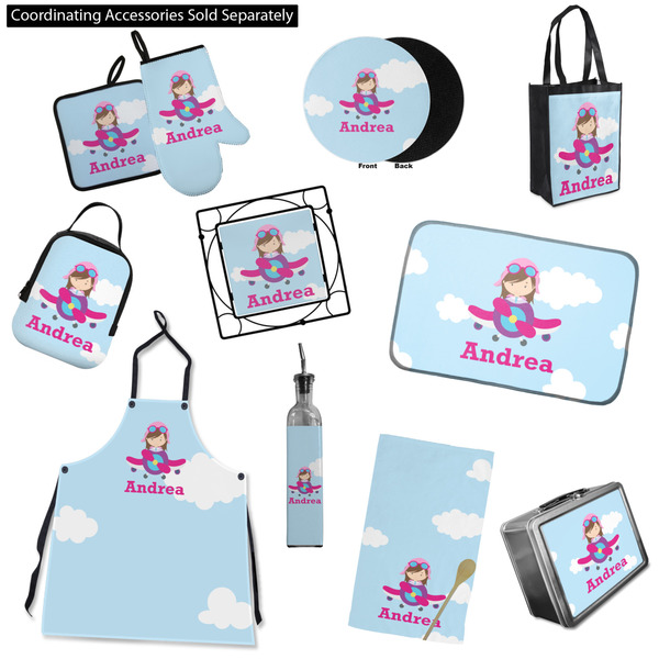 Airplane & Girl Pilot Kitchen Accessories & Decor
