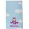 Airplane & Girl Pilot Kitchen Towel - Poly Cotton - Full Front