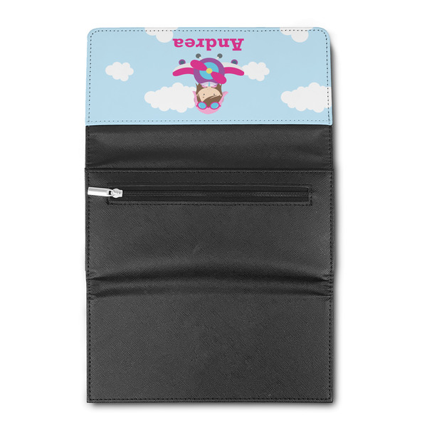 Airplane & Girl Pilot Ladies Wallet  (Personalized Opt)