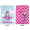 Airplane & Girl Pilot Large Laundry Bag - Front & Back View