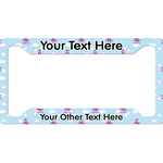 Airplane & Girl Pilot License Plate Frame - Style A (Personalized)