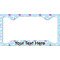 Airplane & Girl Pilot License Plate Frame - Style C