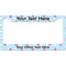 Airplane & Girl Pilot License Plate Frame - Style B (Personalized)