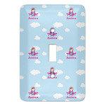 Airplane & Girl Pilot Light Switch Covers (Personalized)