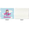 Airplane & Girl Pilot Linen Placemat - APPROVAL Single (single sided)