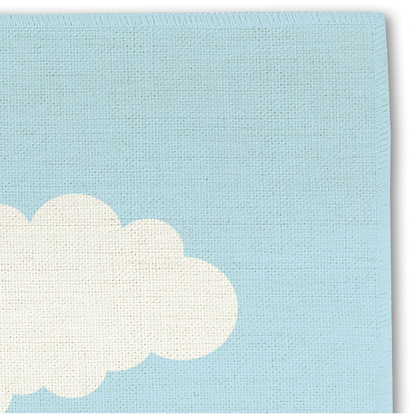 Airplane & Girl Pilot Linen Placemat - DETAIL
