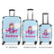 Airplane & Girl Pilot Luggage Bags all sizes - With Handle