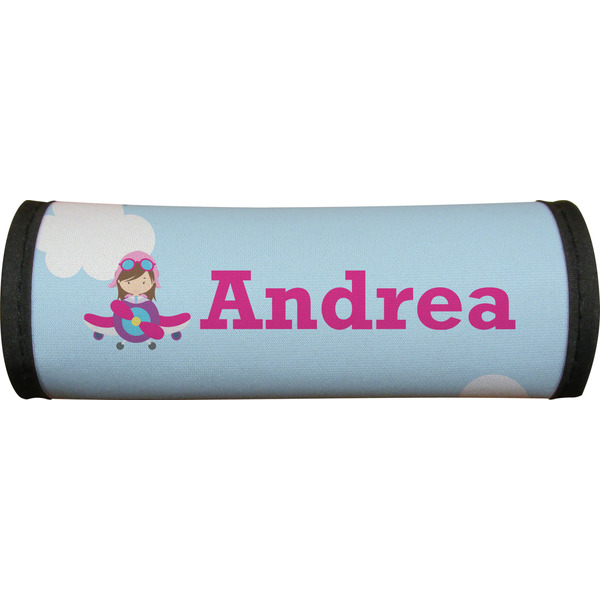 Airplane & Girl Pilot Luggage Handle Wrap