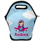 Airplane & Girl Pilot Lunch Bag - Front