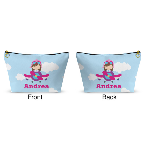 Airplane & Girl Pilot Makeup Bag Approval