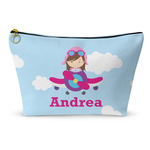 Airplane & Girl Pilot Makeup Bag (Personalized)