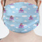 Airplane & Girl Pilot Face Mask Cover (Personalized)