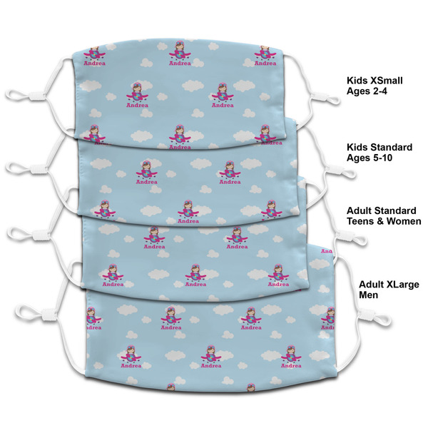 Airplane & Girl Pilot Mask1 Composite