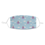 Airplane & Girl Pilot Kid's Cloth Face Mask (Personalized)
