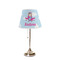 Airplane & Girl Pilot Poly Film Empire Lampshade - On Stand