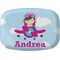 Airplane & Girl Pilot Melamine Platter (Personalized)