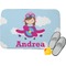 Airplane & Girl Pilot Memory Foam Bath Mat (Personalized)