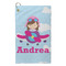 Airplane & Girl Pilot Microfiber Golf Towels - Small - FRONT