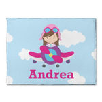 Airplane & Girl Pilot Microfiber Screen Cleaner (Personalized)