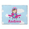 Airplane & Girl Pilot Microfiber Screen Cleaner (Personalized)